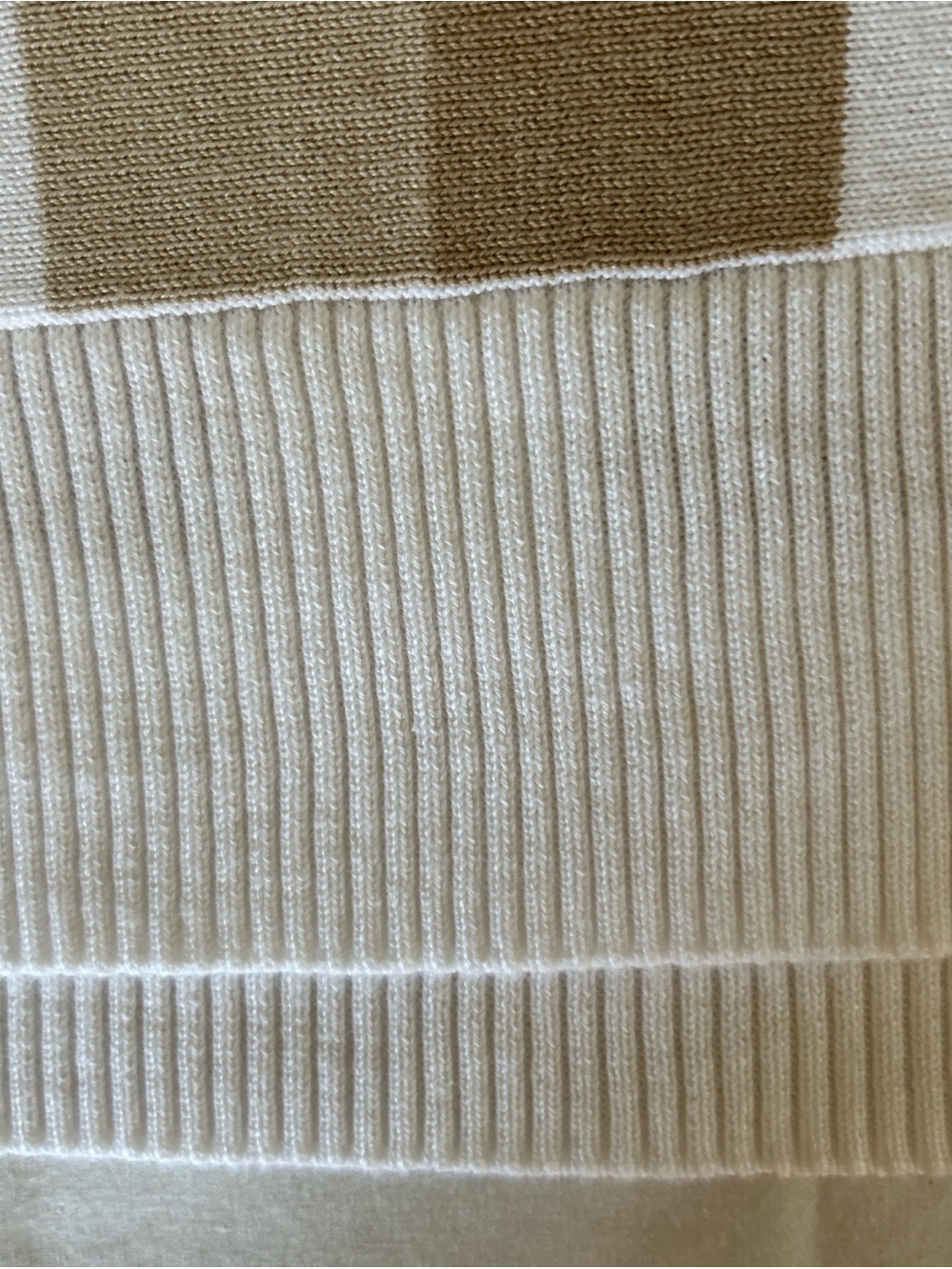 Belle by Kim Gravel Beige & White Striped Hooded Sweater - Picture 3 of 8